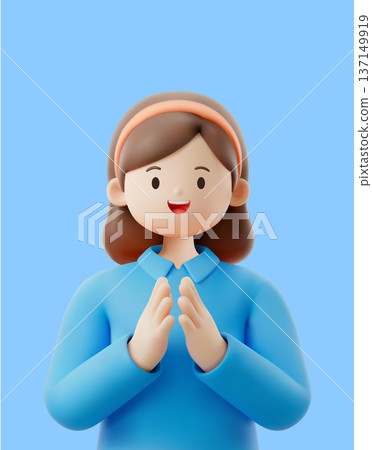 3D characters with professional occupations 3D characters with professional occupations 137149919