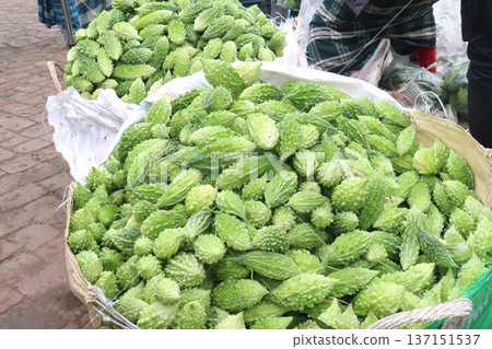 Raw Bitter melon Stock on Shop for sell Raw Bitter melon Stock on Shop for sell 137151537