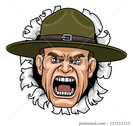 Drill Instructor Sergeant Bootcamp Army Soldier Drill Instructor Sergeant Bootcamp Army Soldier 137151727