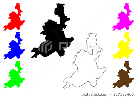 Noginsk city (Russia, Russian Federation) map vector illustration, scribble sketch Bogorodsk map Noginsk city (Russia, Russian Federation) map vector illustration, scribble sketch Bogorodsk map 137152406