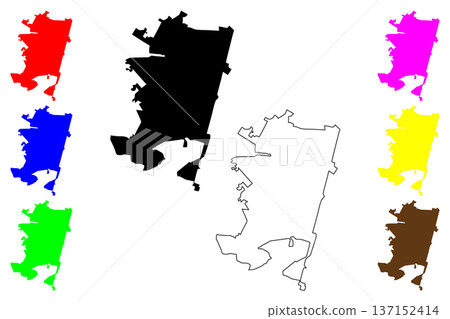 Obninsk city (Russia, Russian Federation) map vector illustration, scribble sketch Obninsk map Obninsk city (Russia, Russian Federation) map vector illustration, scribble sketch Obninsk map 137152414