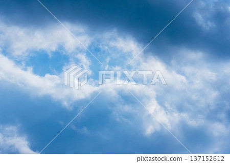 初冬天空:雲彩閃耀著迷人的光芒 05 初冬天空:雲彩閃耀著迷人的光芒 05 137152612