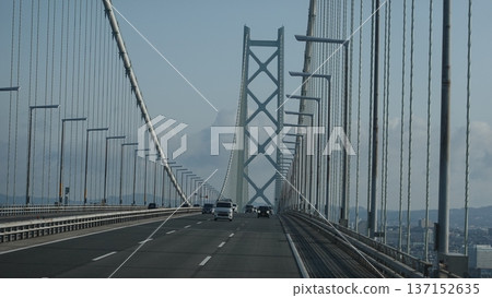 巨大的懸索橋景色 137152635