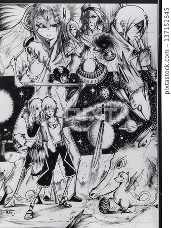[Stargazer] A story of space refugees rebelling against imperial rule / Hand-drawn illustrations 137152845