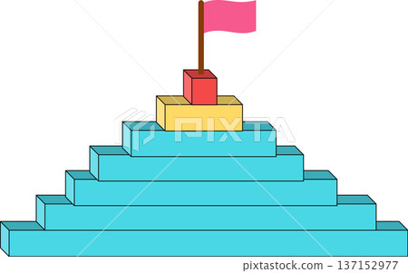 Illustration of a roadmap to achieving your goals Illustration of a roadmap to achieving your goals 137152977
