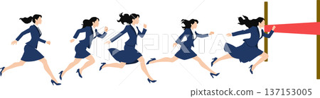 實現目標的路線圖插圖 137153005