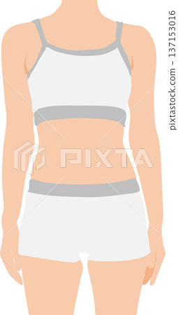 Illustration of a woman who succeeded in dieting Illustration of a woman who succeeded in dieting 137153016