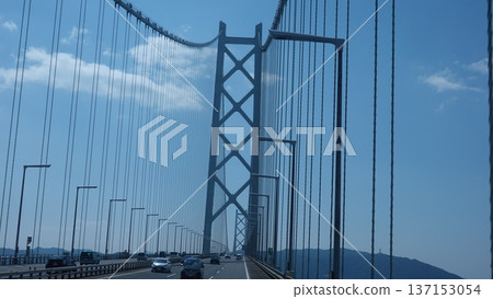 Huge suspension bridge 137153054