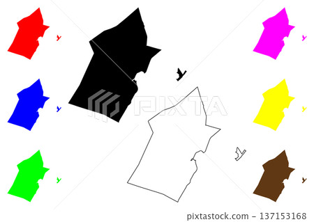 Stanger city (Republic of South Africa, RSA) map vector illustration, scribble sketch KwaDukuza map 137153168