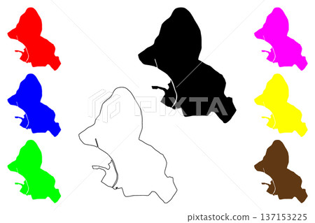 Cartagena city (Kingdom of Spain) map vector illustration, scribble sketch Cartagena map Cartagena city (Kingdom of Spain) map vector illustration, scribble sketch Cartagena map 137153225