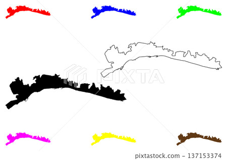 Marbella city (Kingdom of Spain) map vector illustration, scribble sketch Marbella map 137153374