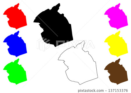 Mostoles city (Kingdom of Spain) map vector illustration, scribble sketch Mostoles map Mostoles city (Kingdom of Spain) map vector illustration, scribble sketch Mostoles map 137153376