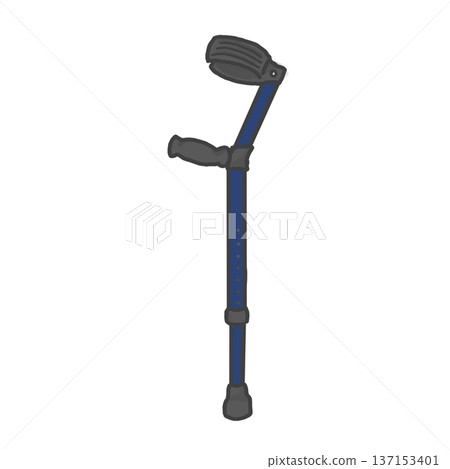 Lofstrand Crutch Walking Cane, Walking Aid for Children, Rehabilitation, Going Out, Walking Practice, Blue Lofstrand Crutch Walking Cane, Walking Aid for Children, Rehabilitation, Going Out, Walking Practice, Blue 137153401