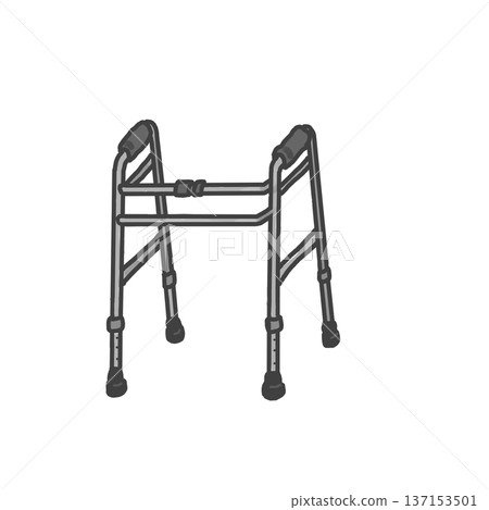 Fixed-Type Walker, Pick-Up Walker, PUW, Walking Training, Rehabilitation, Elderly 137153501