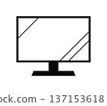 平面電視圖標 137153618