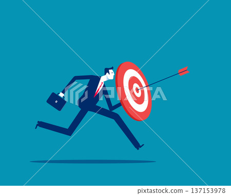 An arrow placed on the target indicates success or progress in achieving the set objectives. An arrow placed on the target indicates success or progress in achieving the set objectives. 137153978
