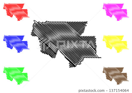 Buritis municipality (State of Rondonia or Rondonia, RO, Municipalities of Brazil, Federative Republic of Brazil) map vector illustration, scribble sketch Buritis map Buritis municipality (State of Rondonia or Rondonia, RO, Municipalities of Brazil, Federative Republic of Brazil) map vector illustration, scribble sketch Buritis map 137154064