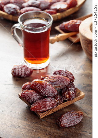 Tea and dried dates. Tea and dried dates. 137154158