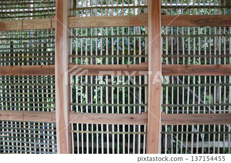 Japanese house under construction 137154455