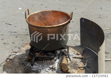 rice cauldron prepared in the week of festivities rice cauldron prepared in the week of festivities 137154561