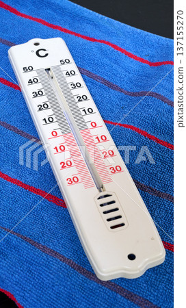 thermometer in hand 137155270