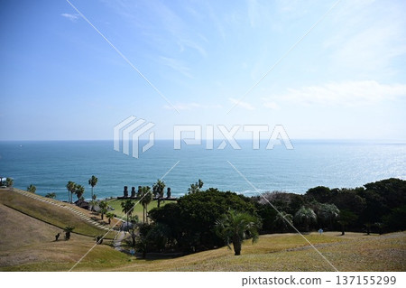 Sea seen from the hill Sea seen from the hill 137155299