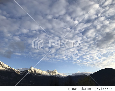 snow over the french mountains snow over the french mountains 137155322