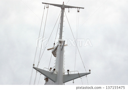 center mast of a cruise ship center mast of a cruise ship 137155475