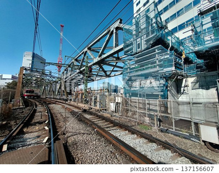 Temporary trusses were erected using the "sending-off method"... New Yatsuyama Overpass Temporary trusses were erected using the "sending-off method"... New Yatsuyama Overpass 137156607