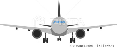 Airplane graphic material illustration 137156624