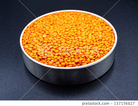beautiful texture ripe of natural lentil seed on background beautiful texture ripe of natural lentil seed on background 137156827