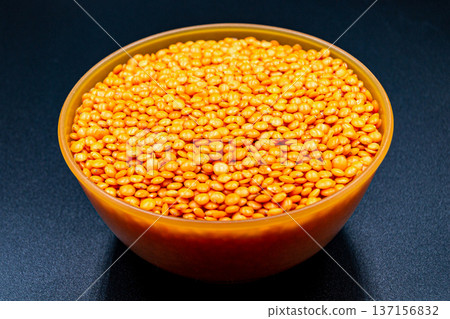 beautiful texture ripe of natural lentil seed on background beautiful texture ripe of natural lentil seed on background 137156832