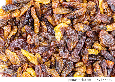 beautiful texture ripe of natural raisins on background beautiful texture ripe of natural raisins on background 137156879