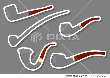 set different types smoke pipes different size for tobacco 137157272