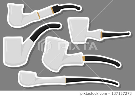 set different types smoke pipes different size for tobacco 137157273