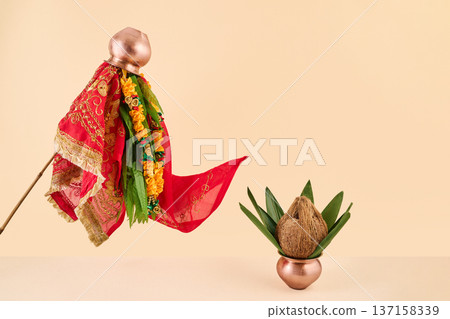Gudi padwa festival celebrating hindu new year tradition Gudi padwa festival celebrating hindu new year tradition 137158339