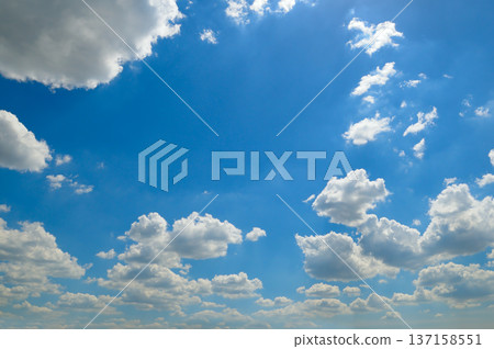 The sky is very bright and the clouds 137158551