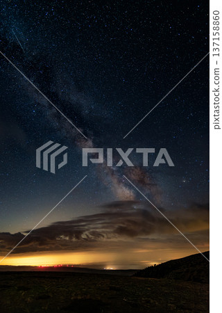 Stunning vertical Milky Way panorama 137158860