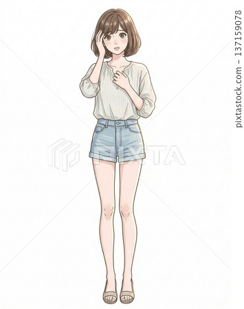 休閒時尚女性 137159078