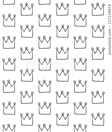Vector seamless pattern of hand drawn pouch 137159658
