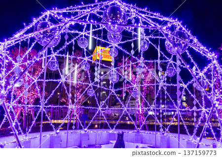 Illuminated Shibuya Miyashita Park Tokyo night view Illuminated Shibuya Miyashita Park Tokyo night view 137159773