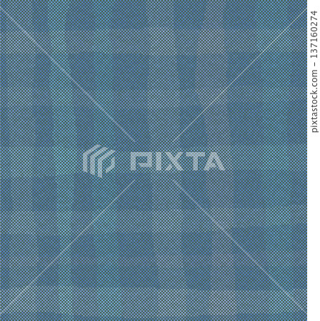 Blue dots. Rough checkered pattern illustration background material 137160274