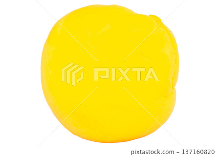 Clay sphere color yellow ball Clay sphere color yellow ball 137160820