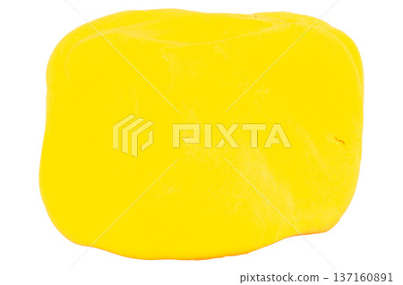 Clay cube color yellow abstract 137160891