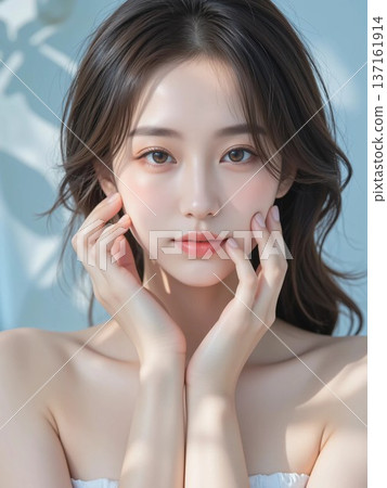 美麗的女人美麗形象 137161914