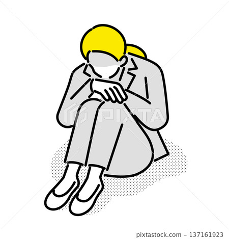 Depression business woman 137161923