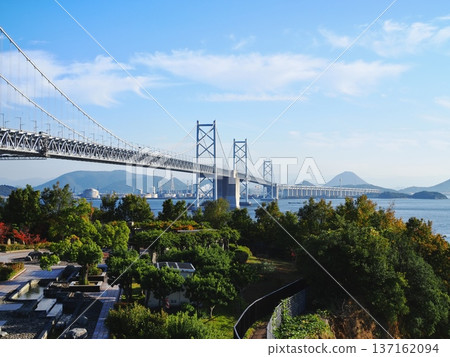 從吉島停車場看到的美山瀨戶大橋 137162094