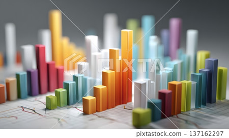 Financial modeling concept predictive graphs over minimal background Financial modeling concept predictive graphs over minimal background 137162297