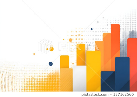 Clean annual report infographic background simple grid alignment Clean annual report infographic background simple grid alignment 137162560