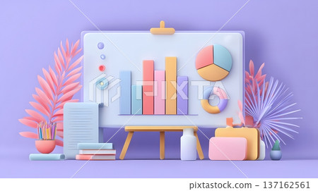 Corporate infographic presentation background subtle pastel accent Corporate infographic presentation background subtle pastel accent 137162561